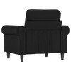 vidaXL Sofa Chair Accent Upholstered Single Seating Furniture Faux Leather - Black 23.6" - 4 of 4
