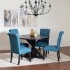 Roundhill Furniture Nylander 5-piece Dining Set, Cross-Buck Dining Table with 4 Chairs - image 2 of 4