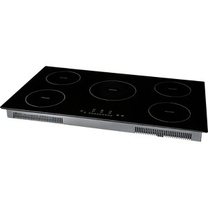 VEVOR Electric Cooktop, 5 Burners, 36'' Induction Stove Top, Built-in Magnetic Cooktop 9200W, 9 Heating Level Multifunctional Burner - 1 of 4
