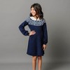 Hope & Henry Girls' Organic Fair Isle Raglan Sweater Dress, Toddler - image 2 of 4