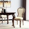 HomeRoots Set of Two Gray and Oak Upholstered Chenille And Solid Wood Dining Side Chairs - 2 of 4