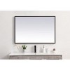 Elegant Lighting Pier 27x30 inch LED Mirror with Adjustable Color Temperature 3000K/4200K/6400K in Black - 2 of 4