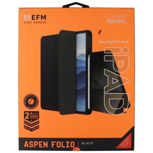 EFM Aspen Folio Case Armour for Apple iPad 9th/8th/7th Gen (10.2-inch) - Black - 1 of 1