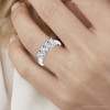 Pompeii3 1ct Diamond White Gold Curve Wedding Ring Enhancer - 4 of 4