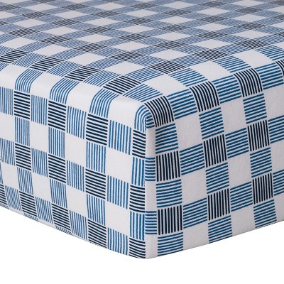 gingham crib sheet