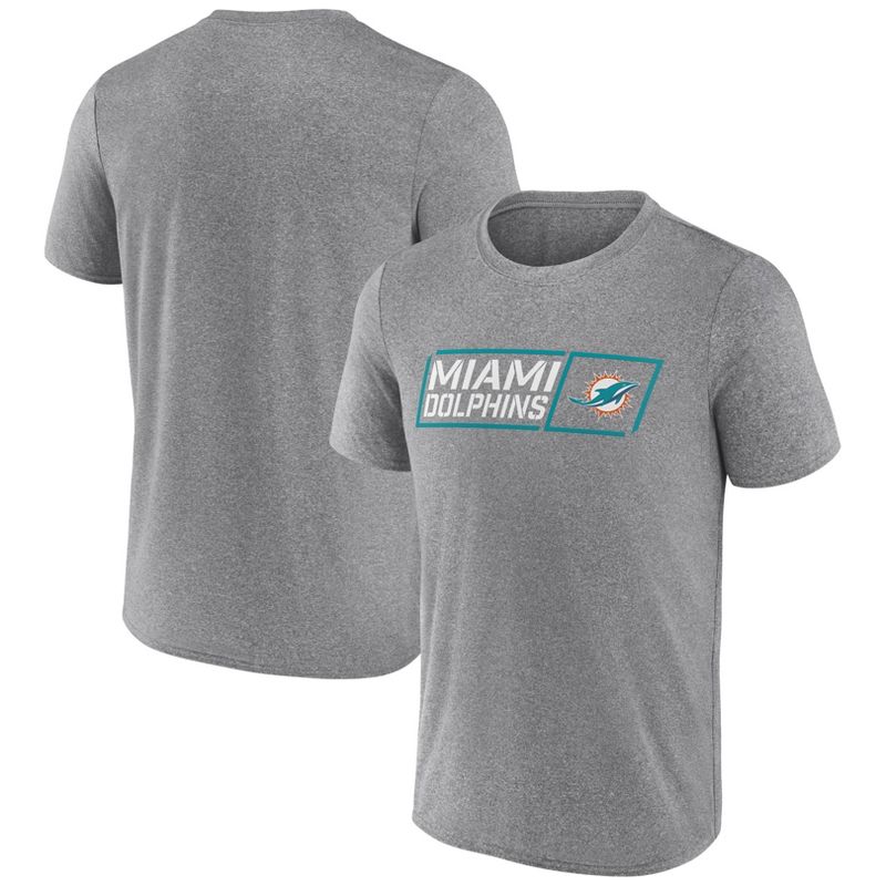 NFL Miami Dolphins Men&#39;s Quick Tag Athleisure T-Shirt, 1 of 4