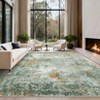 Washable Abstract Area Rug for Living Room Bedroom, Soft Non Slip Indoor Modern Throw Carpet for Dining Room Kitchen Office - 2 of 4