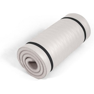 Extra Thick 1-Inch Yoga Mat, High Density Non-Slip Exercise Mat with Strap for Home Gym, Pilates, Workouts, Multiple Size Options - 1 of 4