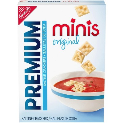 Premium Original Mini Saltine Crackers, 11 oz (Pack of 2)