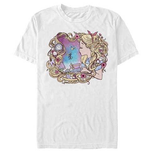 Men's Alice In Wonderland Artistic Alice Long Hair Tea Party T-shirt ...