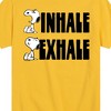 Boys' - Peanuts - Snoopy Inhale Exhale Short Sleeve Graphic T-Shirt - 2 of 4
