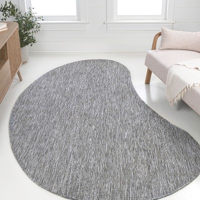 JONATHAN Y Evan Modern Rustic Organic Curve Indoor/Outdoor Area Rug