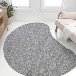JONATHAN Y Evan Modern Rustic Organic Curve Indoor/Outdoor Area Rug - 1 of 4