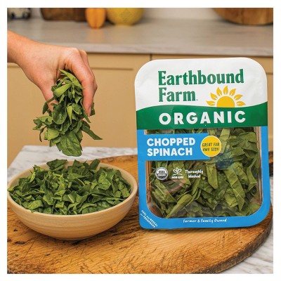 Earthbound Farm Fresh Organic Chopped Spinach - 4oz
