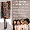 Magic Hair Brush Fashion Black, Flexible & Vented For Detangling w/ Storage Wallet - 4 of 4