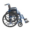 Drive Medical Blue Streak Wheelchair with Flip Back Desk Arms and Swing Away Footrests - 18" Seat - 3 of 4