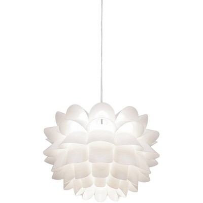 possini white flower ceiling light