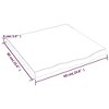 vidaXL Table Top, Light Brown 23.6"x23.6"x(0.8"-1.6") Treated Solid Wood Oak - 3 of 4