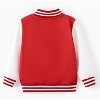 Disney  Mickey Mouse & Friends Kids Minnie Christmas Jacket Lightweight Coat Button up Color Block Bomber Jackets - 2 of 4
