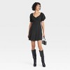 Women's Short Sleeve Crepe Mini A-Line Dress - A New Day™ - 3 of 3