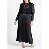 ELOQUII Women's Plus Size Lace Ruffle Top - 4 of 4