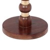 Lyngins Solid Mango Wood End Table with Circular Top, Fully Assembled Side Table for Living Room, Nightstand, Small Table with Natural Wood Grain - 4 of 4