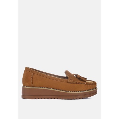 Daiki Platform Lug Sole Tassel Loafers