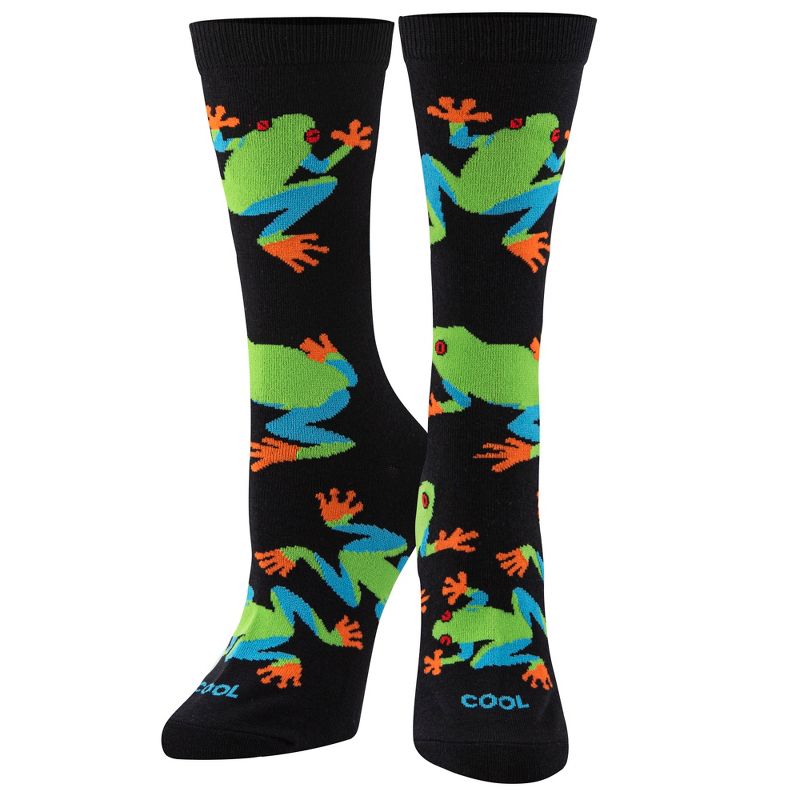 Cool Socks Cute and Fun Animal Print Novelty Crew Socks for Women, Size 5-10, 2 of 6