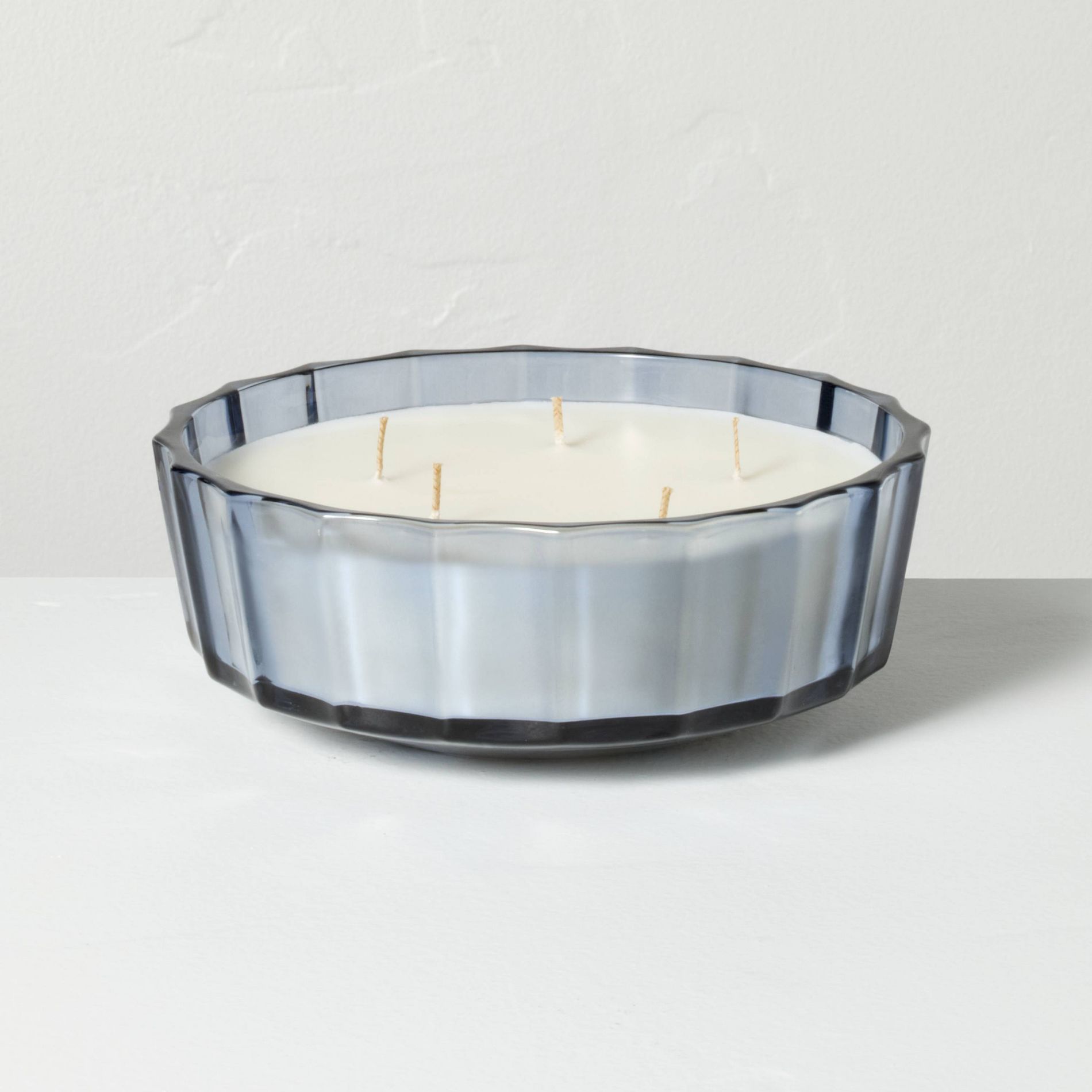 5 Wick XL Colored Glass Faceted Jar Candle 32oz - Hearth & Hand™ with Magnolia