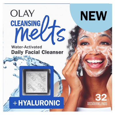 Olay Face Cleansing Melts With Hyaluronic Acid - 32ct : Target