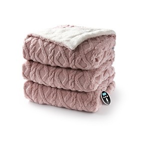 Heating Blanket, Thick Tufted Soft Electric Blanket with Heat and Timer Settings, Machine Washable Heating Blanket, Warm Blanket Gift, House Warming - 1 of 4