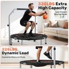 BCAN 40" Foldable Mini Trampoline Max Load 225lbs, Fitness Rebounder with Adjustable Foam Handle, Exercise Trampoline for Adults Indoor/Garden Workout - 4 of 4