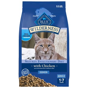 Blue Buffalo Wilderness High Protein Natural Adult Indoor Dry Cat Food with Chicken - 1 of 4