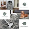 Boho Area Rug, Machine Washable Runner Rug - Non-Slip Vintage Distressed Carpet for Living Room, Bedroom & Hallway - 4 of 4