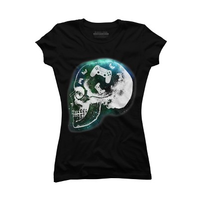 Junior's Design By Humans Gaming Is Always In My Skull Mind By COVI T-Shirt