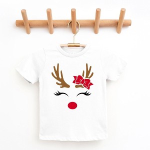 The Juniper Shop Reindeer Girl Youth Short Sleeve Tee - 1 of 2