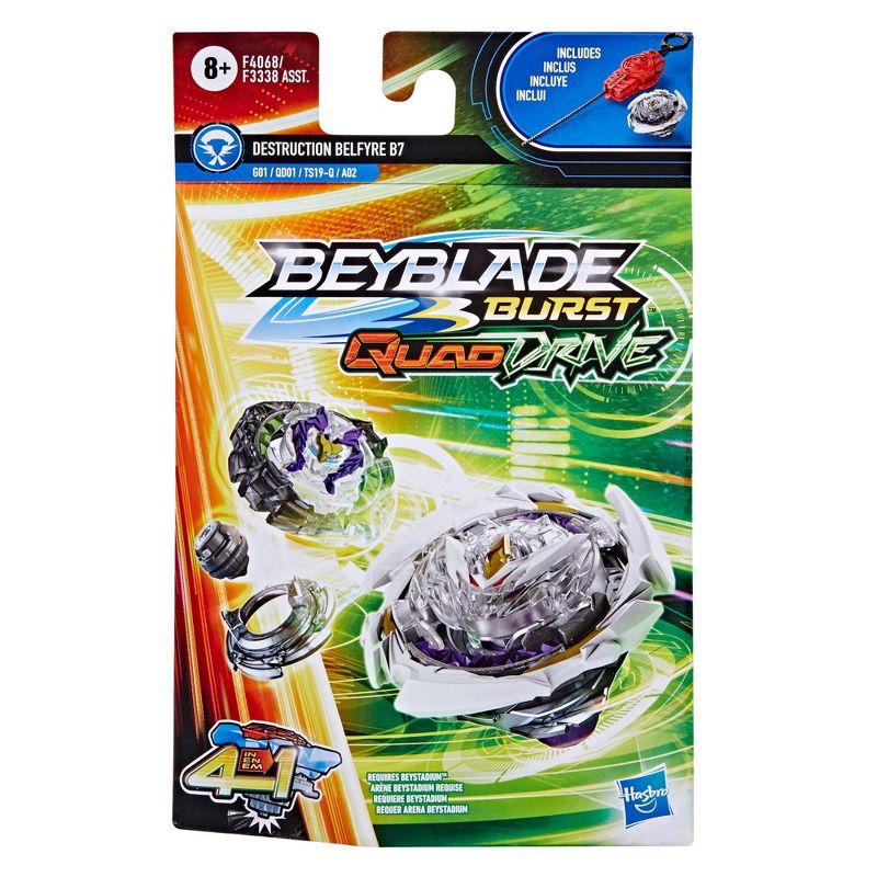 Beyblade Burst QuadDrive Destruction Belfyre B7 Starter Pack, 3 of 6