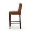 PAGED 30.5" High Seat Bar Stools Set of 2, Modern Upholstered Counter Height Bar Chair with Back, Metal Legs for Bar, Kitchen, Dining Room - 3 of 4