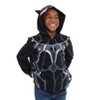 Marvel Avengers Black Panther Cosplay Fleece Zip Up Pullover Hoodie Toddler to Little Kid - 2 of 4