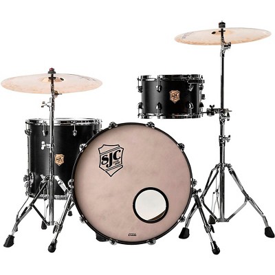 SJC Drums Tour Series 3-Piece Shell Pack Matte Black