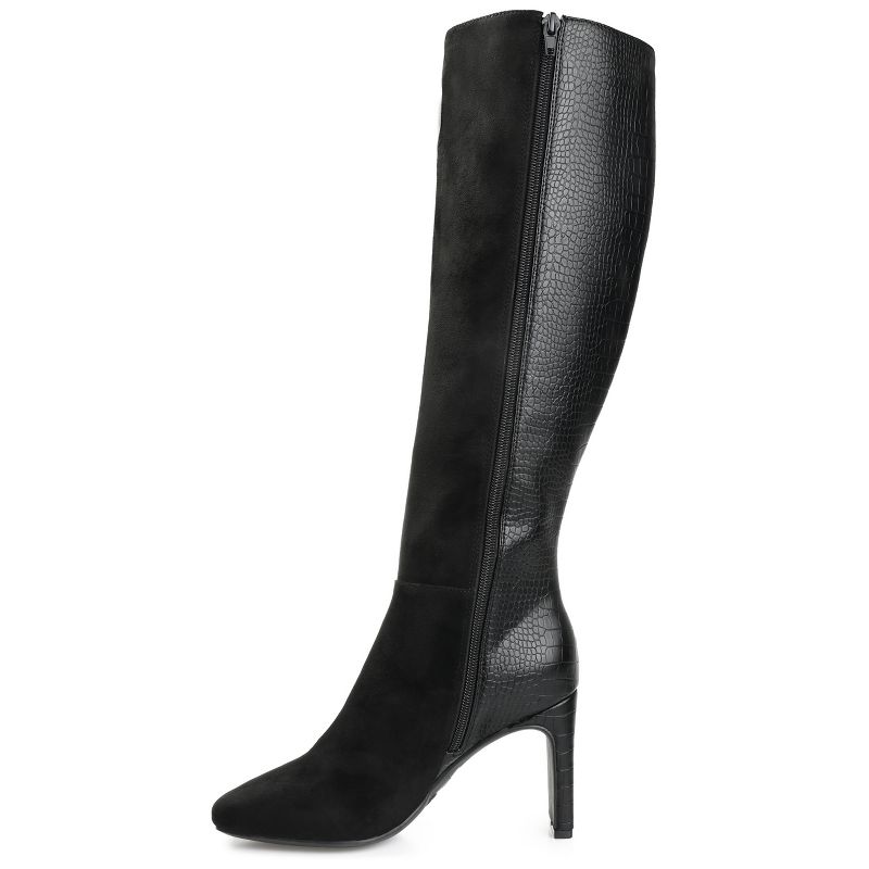 Journee Collection Womens Elisabeth Tru Comfort Foam Block Heel Knee High Boots, 2 of 10