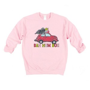 Simply Sage Market Women's Graphic Sweatshirt Bah Hum Bug Car - 1 of 3