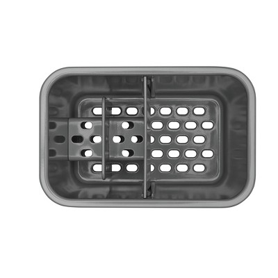 OXO Stainless Steel Sink Caddy with Drip Tray, Light Silver