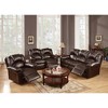 Contemporary Bonded Leather Motion Recliner Chair with Glider Feature and Metal Mechanism, Living Room Furniture - 4 of 4