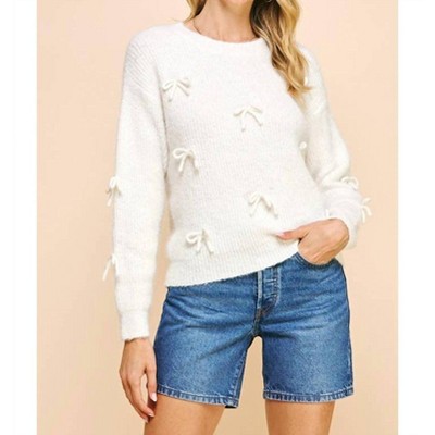 Women's Madelina Bows Sweater - PINCH