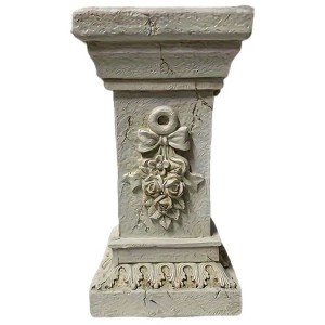 SEVOBAL 12"Garden Column Retro Ancient Greek Style Roman Column Decoration Weddings Dining Tables Indoor Patio Party Festival, White, 6.3"*6.3"*11.8" - 1 of 4