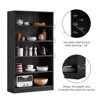 Sevobal Decorarive Bookshelf Bookshelf for Bedroom 5 Shelf Office Bookcase for Living Room, Black, 33"*11.6"*59.8" - 3 of 4