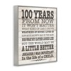 Stupell Industries 100 Years From Now Inspiring Teacher Framed Giclee Art, Gray, 16" x 20" - 2 of 4