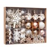 70 Pcs Shatterproof Christmas Ornaments, Christmas Tree Ball Decorations Set, Plastic Hanging Balls for Xmas Holiday Party Wedding Decor - 2 of 4