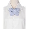 Elerevyo Women's Sparkle Shiny Solid Color Adjustable Neck Pre-Tied Bow Ties - 4 of 4